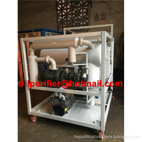 Single stage Transformer Oil Purifier machine, low vacuum insulation oil treatment plant